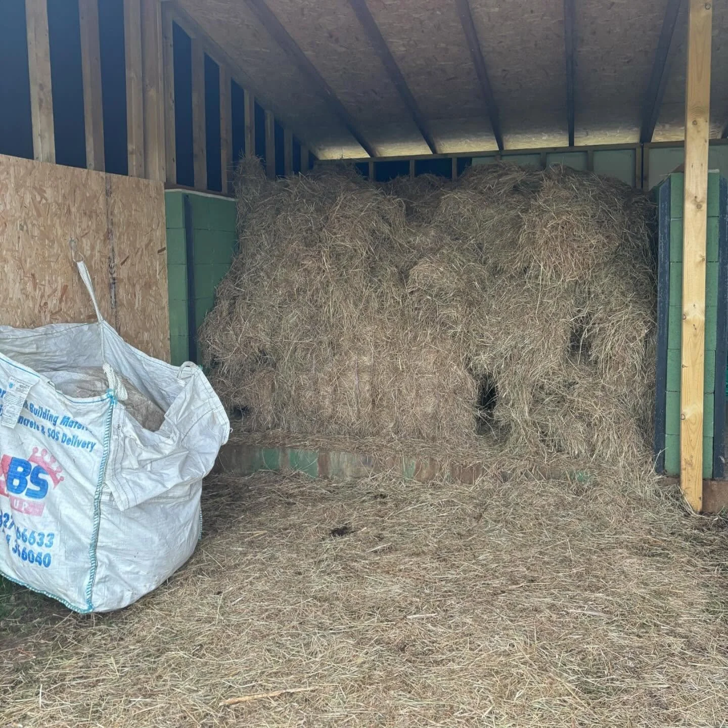 We have been very lucky since our last post, as a friend gave us the details of somewhere we can get cheaper hay! We can now get these HUGE bales for &pound;150 each (there&rsquo;s 2 pictured here) - which works out about &pound;7 for the size we use
