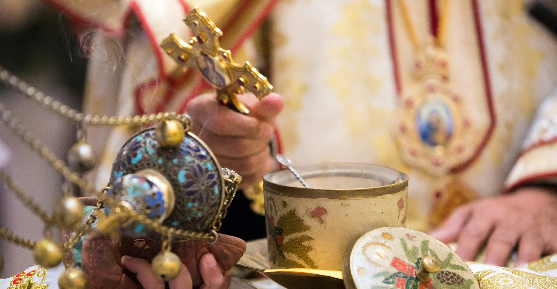 In the Church, all the senses are engaged in worship, and smell is no exception. In the Syriac Orthodox Church, incense is regularly used, and both the incense and the censer carry deep symbolism.

The censer is made with four chains, one in the midd