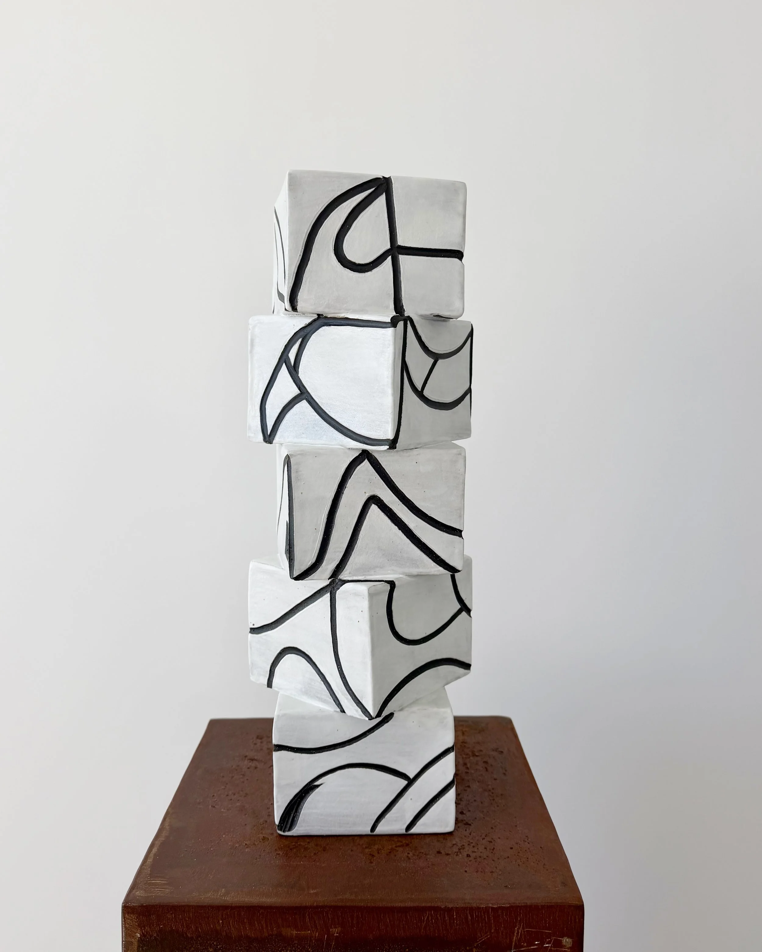 White on Black, 16.5" x 6.5