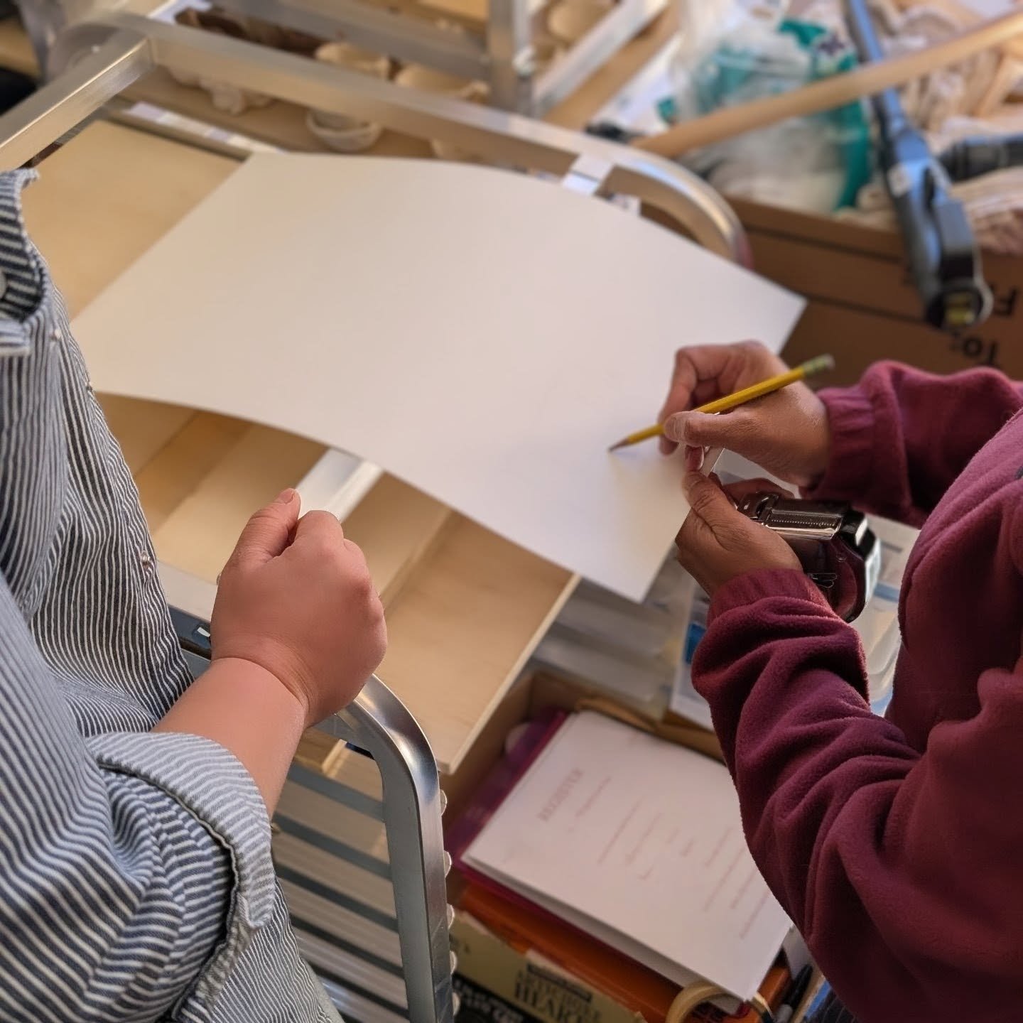 New Year, new studio! 

Behind the scenes, we've been planning our dream studio, a pottery and craft studio dedicated to celebrating all visual art practices from our global community. Our ceramic studio will host 12 wheels, several large heavy duty 