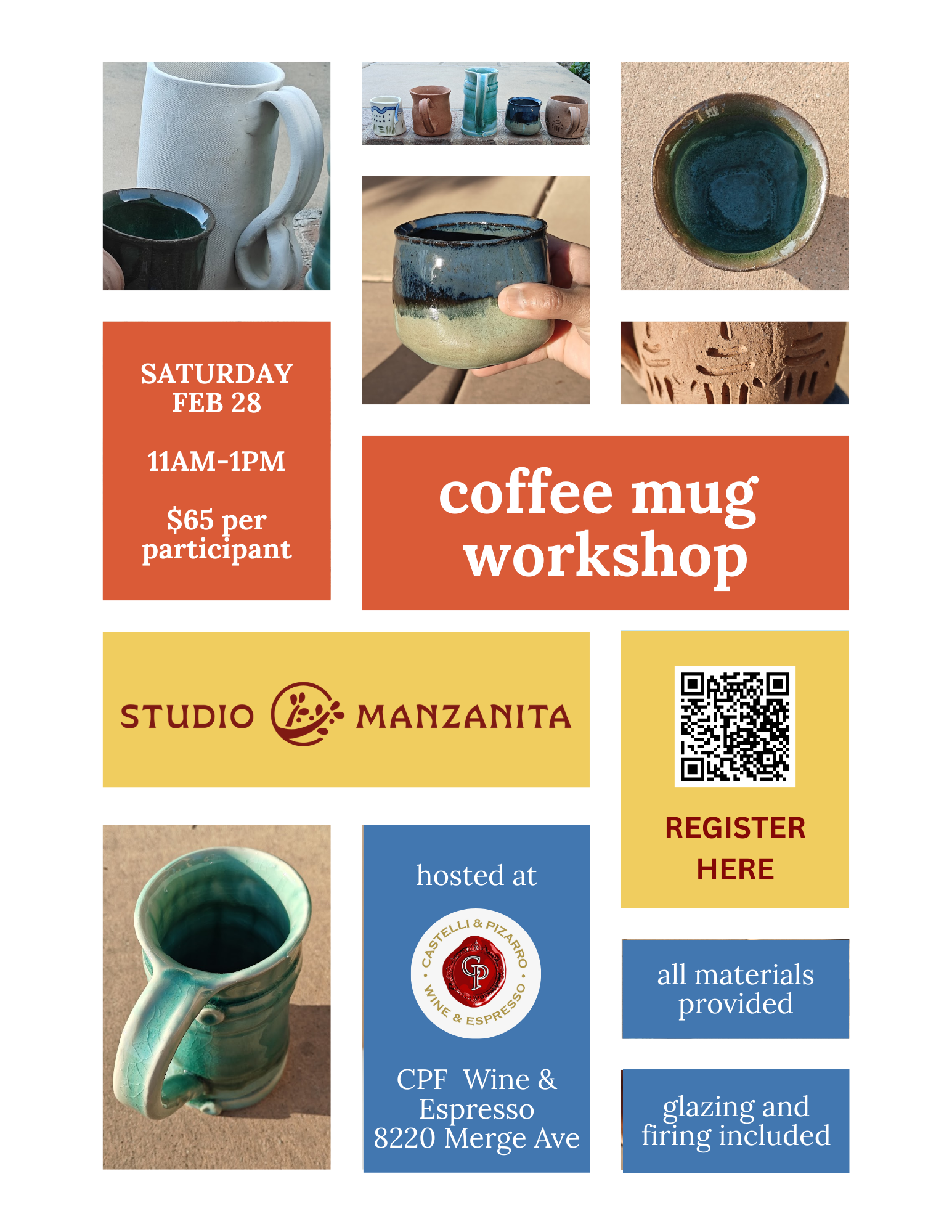 Pop-up: Coffee Mug Workshop | Feb. 28th 11am-1pm
