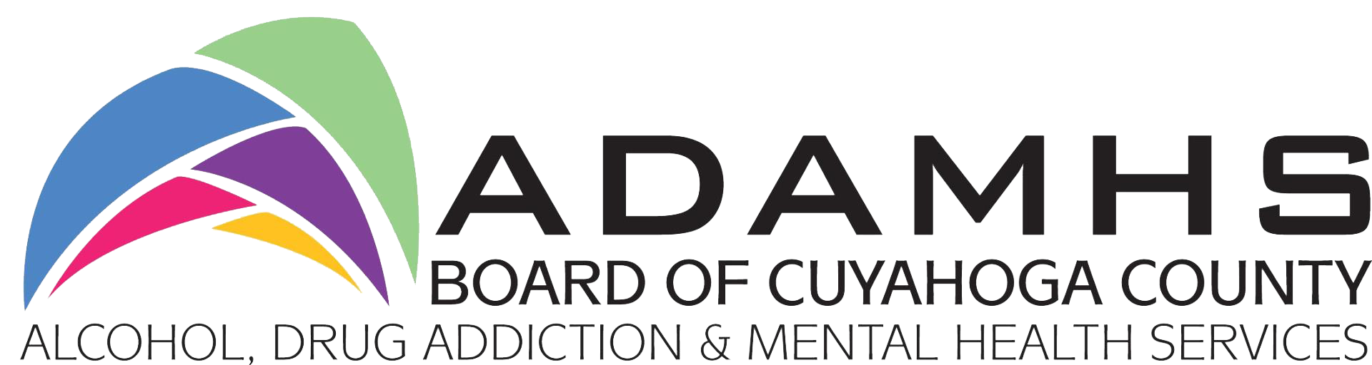 Alcohol, Drug Addiction and Mental Health Services Board of Cuyahoga County logo.