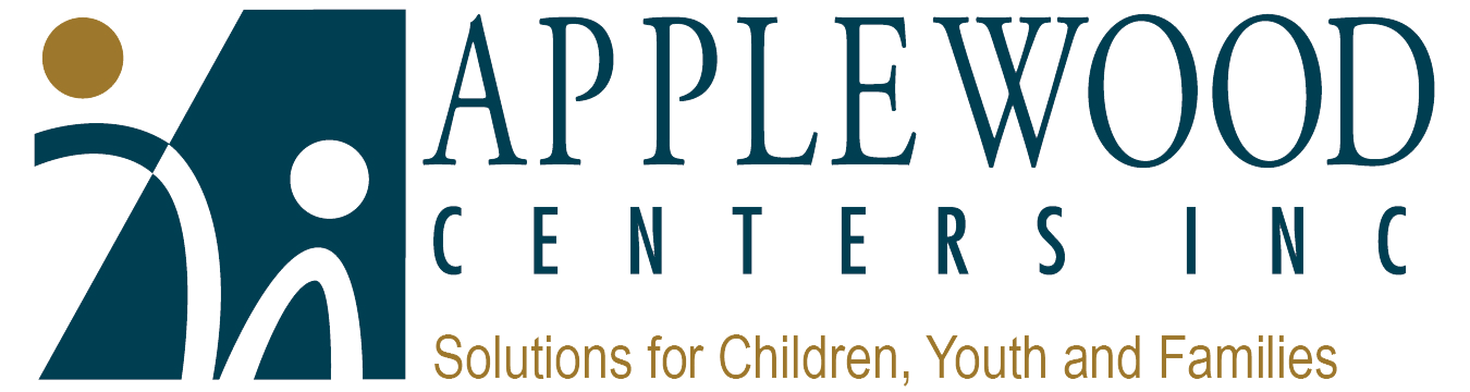 Applewood Centers logo with the tagline Solutions for Children, Youth and Families.
