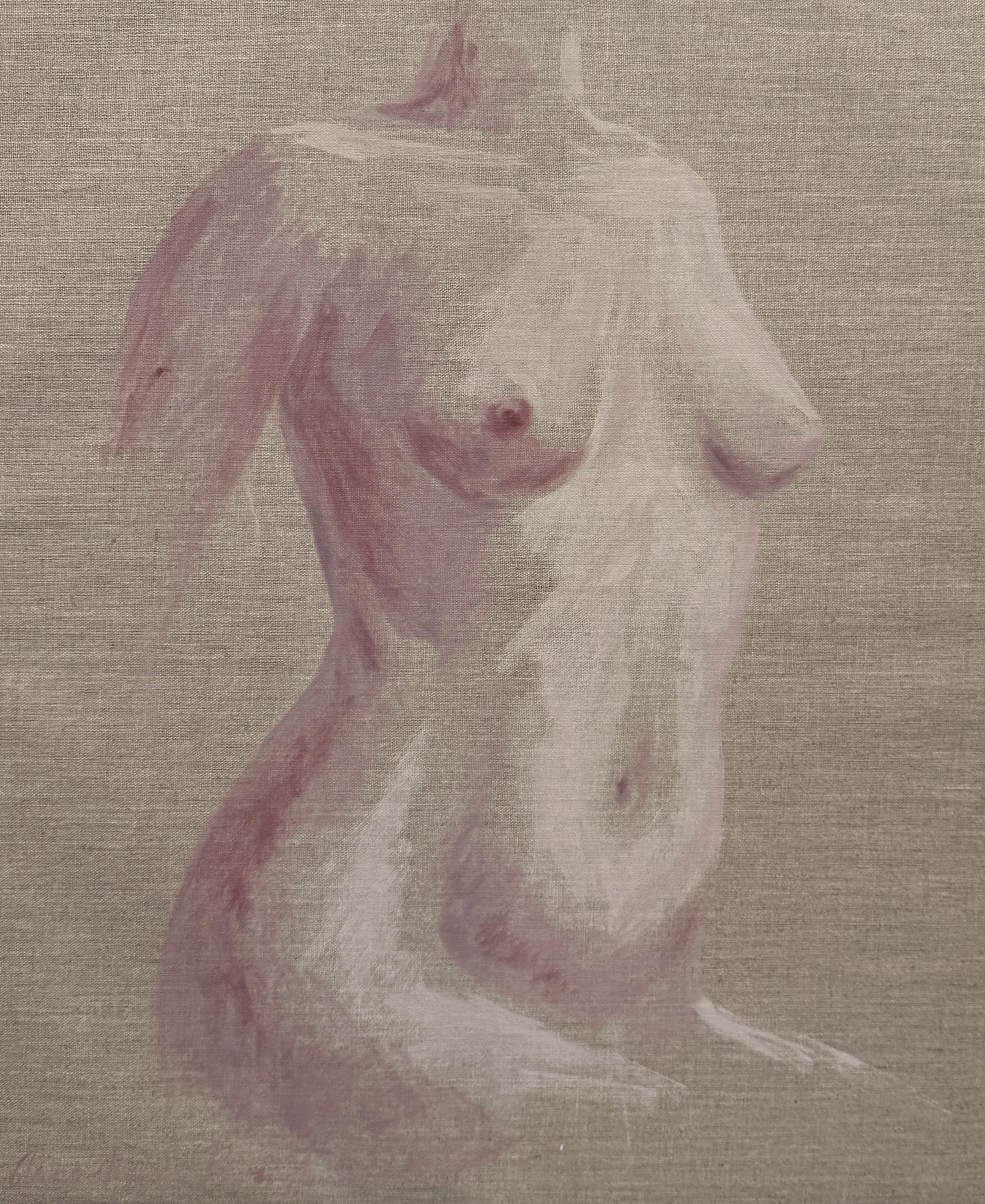 Rose Nude on Linen