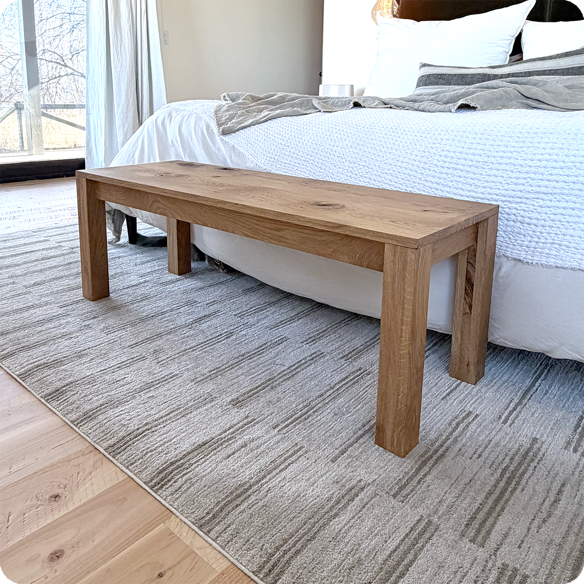 Reclaimed French Oak Bench