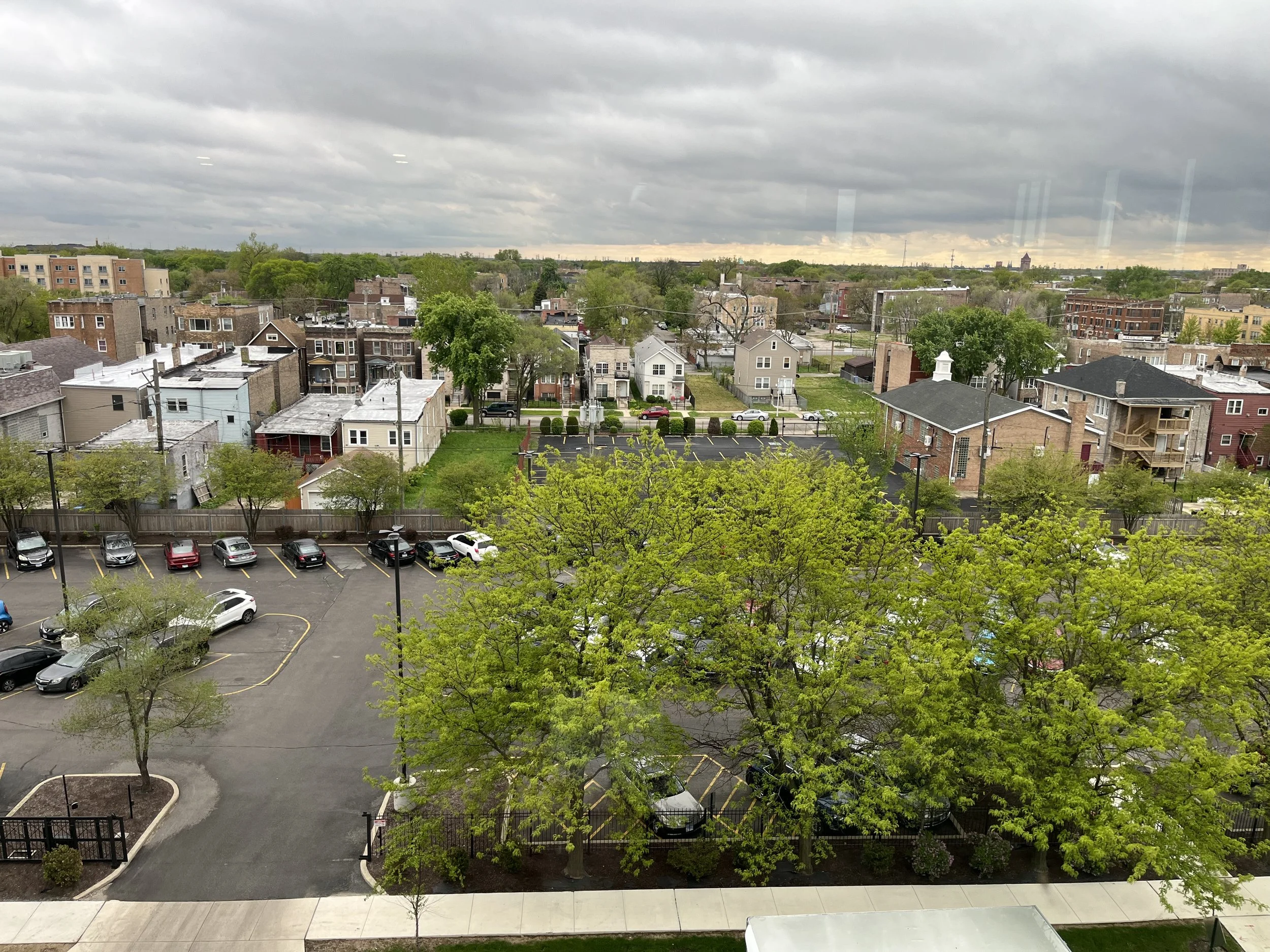 Aerial view of the neighborhood where our first pilot is located