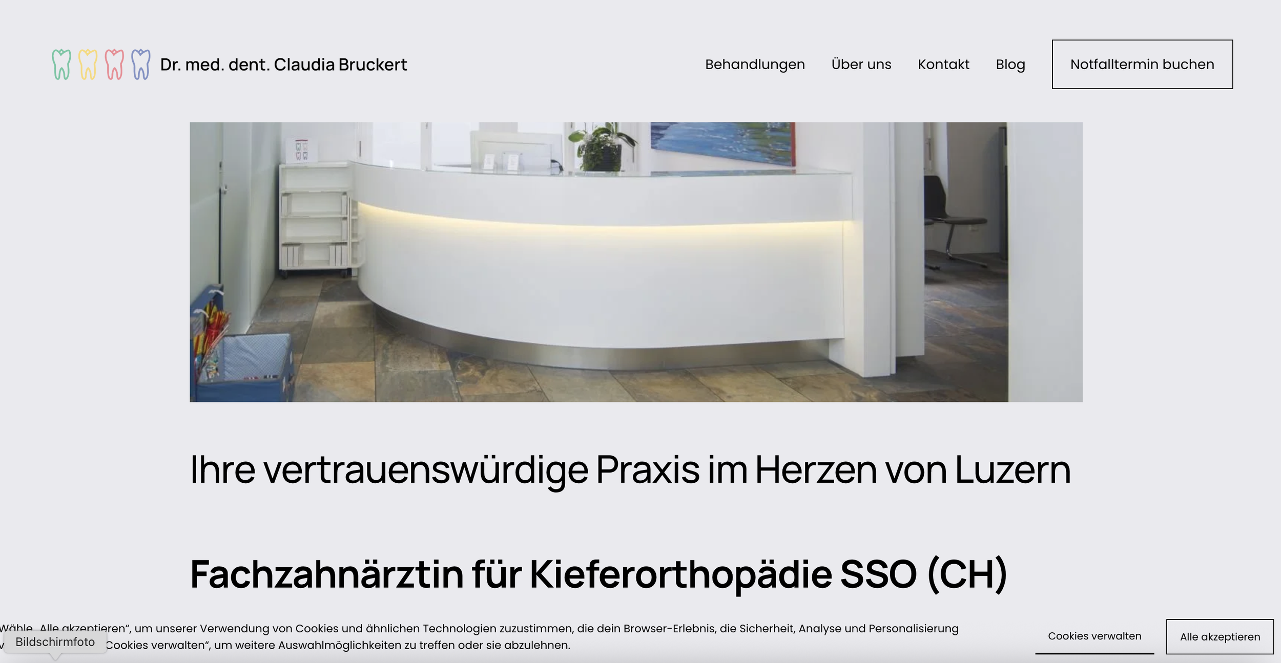 Webseite Claudia Bruckert