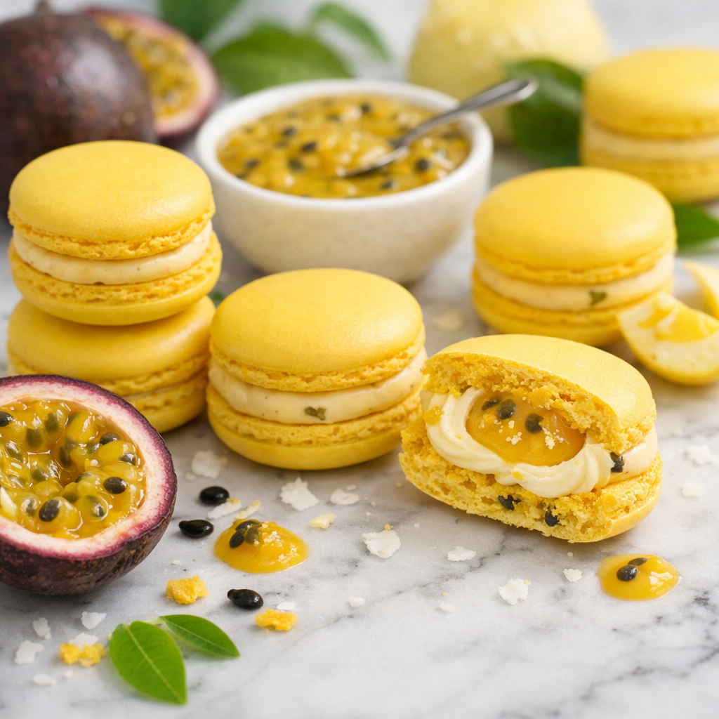 Passion Fruit Macarons