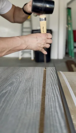 Wood surfaces prepared during the finishing stage