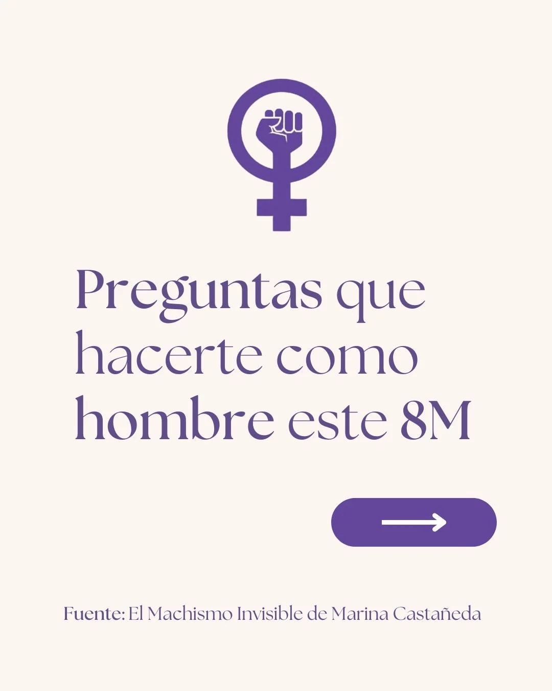 Preguntas para hacerte este 8M como hombre 💜

Anota cu&aacute;ntas veces dijiste que S&Iacute; y responde el poll. No para juzgarte, sino para saber por d&oacute;nde empezar.

Desaprender es un proceso. Hoy es un buen d&iacute;a para empezar.
