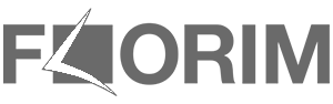 Logo with the word 'FLORIM' in bold, uppercase letters with stylized 'L' resembling a lightning bolt.