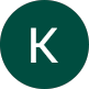 Green circle with the letter K in white