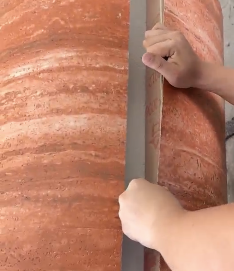 Installation on a column