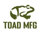 Logo of Toad MFG featuring a stylized toad and the company name.