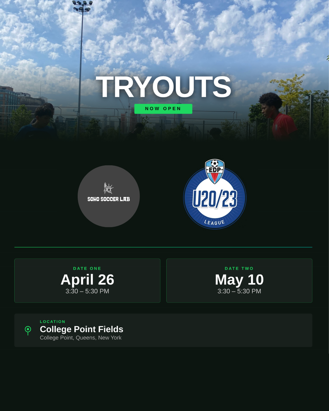 EDP u23 Summer Team Tryout
