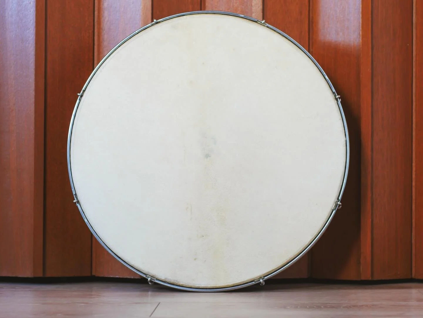 I took on this Bodhran thinking I would learn a new skill. That skill was lapping a goat head to a flesh hoop. Seems easy right? 

After many attempts I continued to fail. Not knowing that the only way to make this specific head work was to stitch it