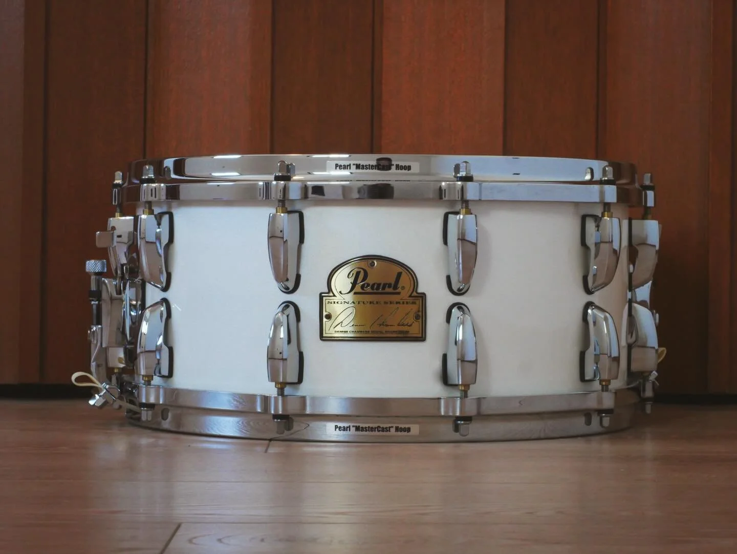 Dennis Chambers Pearl Signature snare came in for a quick set up for none other than @_kmd3 

The more I work on Pearl drums the more I appreciate the fact they build a pretty solid instrument. 

I&rsquo;ll always cut edges on everything because it t