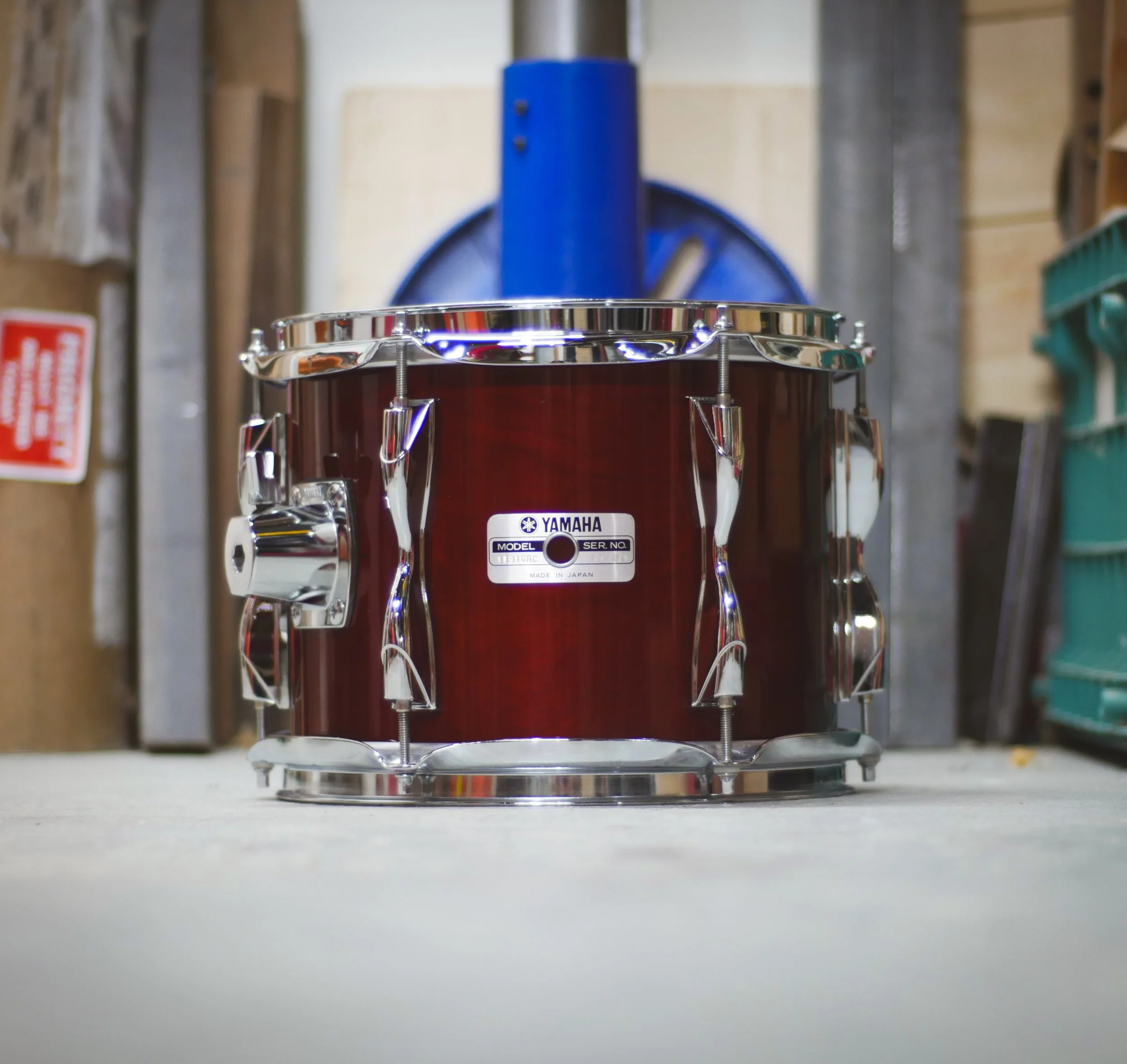 Yamaha Recording Custom 10&rdquo; Tom came in for some edge work for Rob! 

This drum had been dropped causing the edge to flatten out in a few spots. Now with a quick level and recut this drum is back to being tuneable and reliable. 

#drums #yamaha