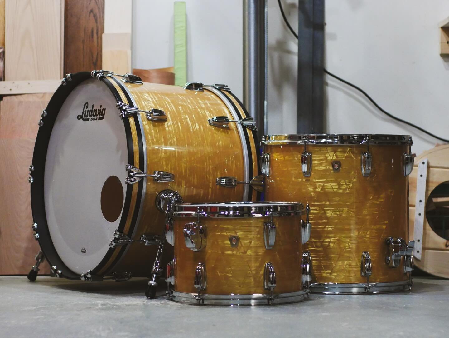 Ludwig Classic Maples came in for new edges for @_kmd3 

These new Ludwig&rsquo;s are built WAY better than the drums that inspired them. Like anything these factory edges will only cause you frustrations and the potential thought of &ldquo;maybe I s