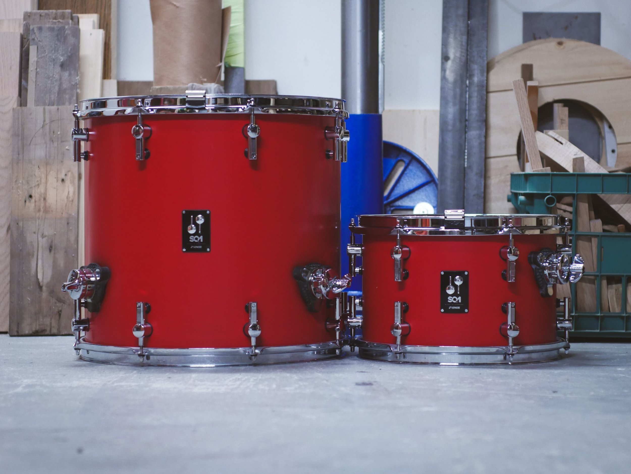 Sonor SQ1 toms came in for bearing edges for my guy @k_j_kunks 

In this case these drums had dead level edges but the issue was a very limited tuning range. While there was a round over on the outside it wasn&rsquo;t far enough in to have the peak s
