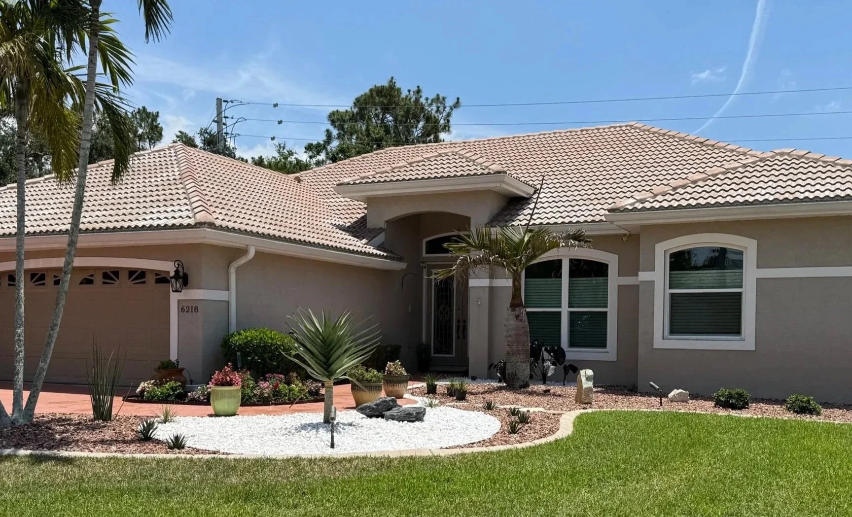 Modern Zen Drawing Garden- phase one. installation of young plants (lots of growing to do!)