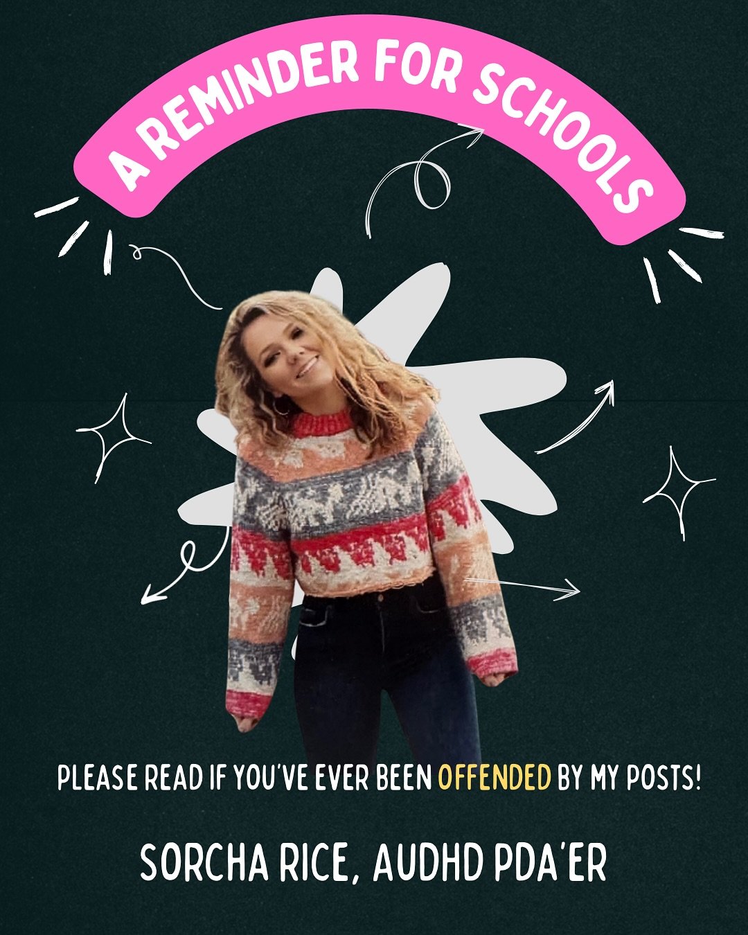 ✨A reminder for schools (and anyone who&rsquo;s ever felt uncomfortable with my posts)✨

When I share reflections &mdash; whether from school visits, report writing, or my own lived experience &mdash; my goal is never to judge or call out individual 