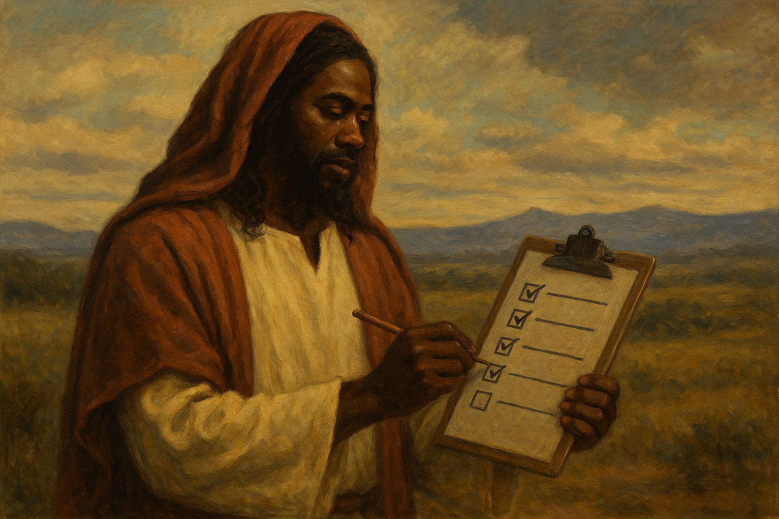 When Christ Writes Your Performance Evaluation