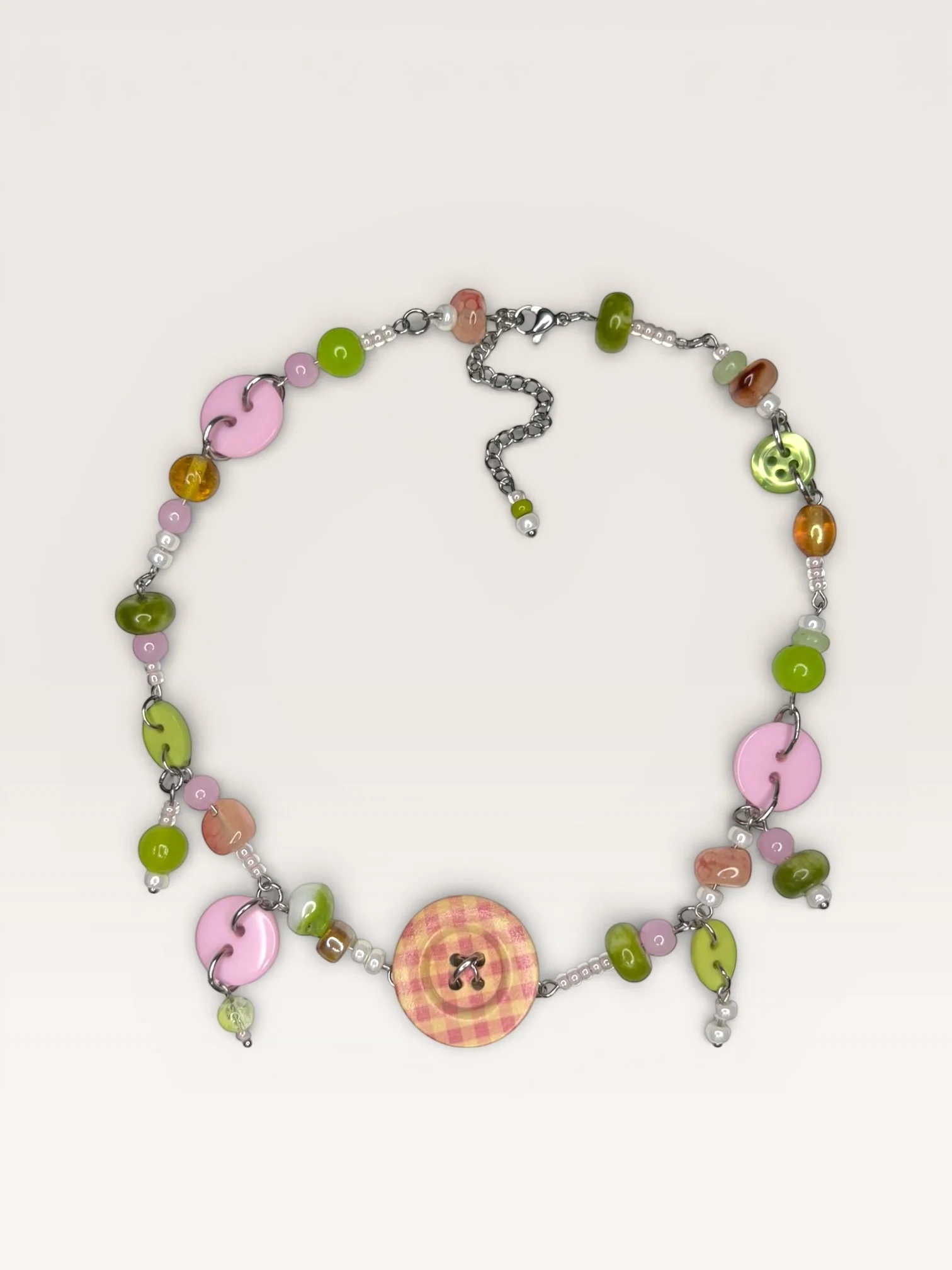 Willow Beady Button Necklace ⚉𓍯𓂃𓏧✮⋆˙