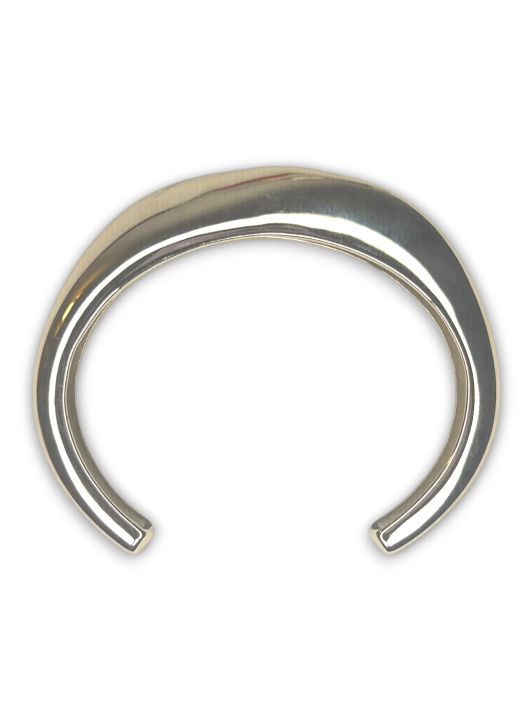 Thick Arm Cuff Bangle in Gold and Silver
