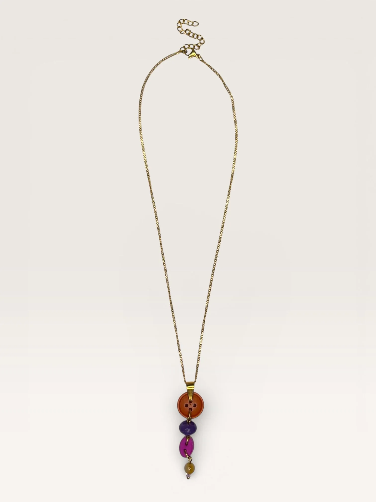 Sunset Chain Button Necklace ⚉𓍯𓂃𓏧✮⋆˙