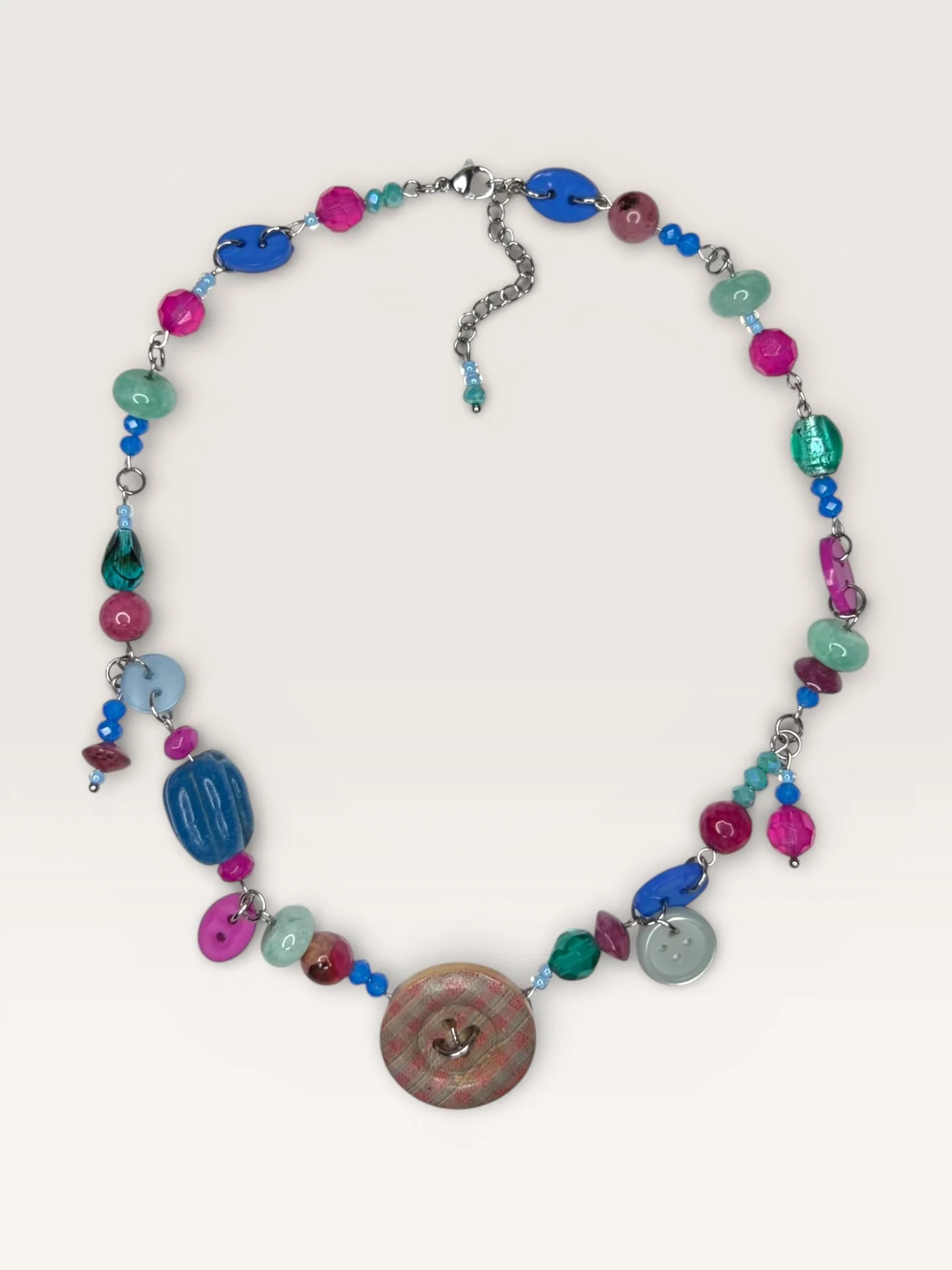 Lollypop Beady Button Necklace ⚉𓍯𓂃𓏧✮⋆˙