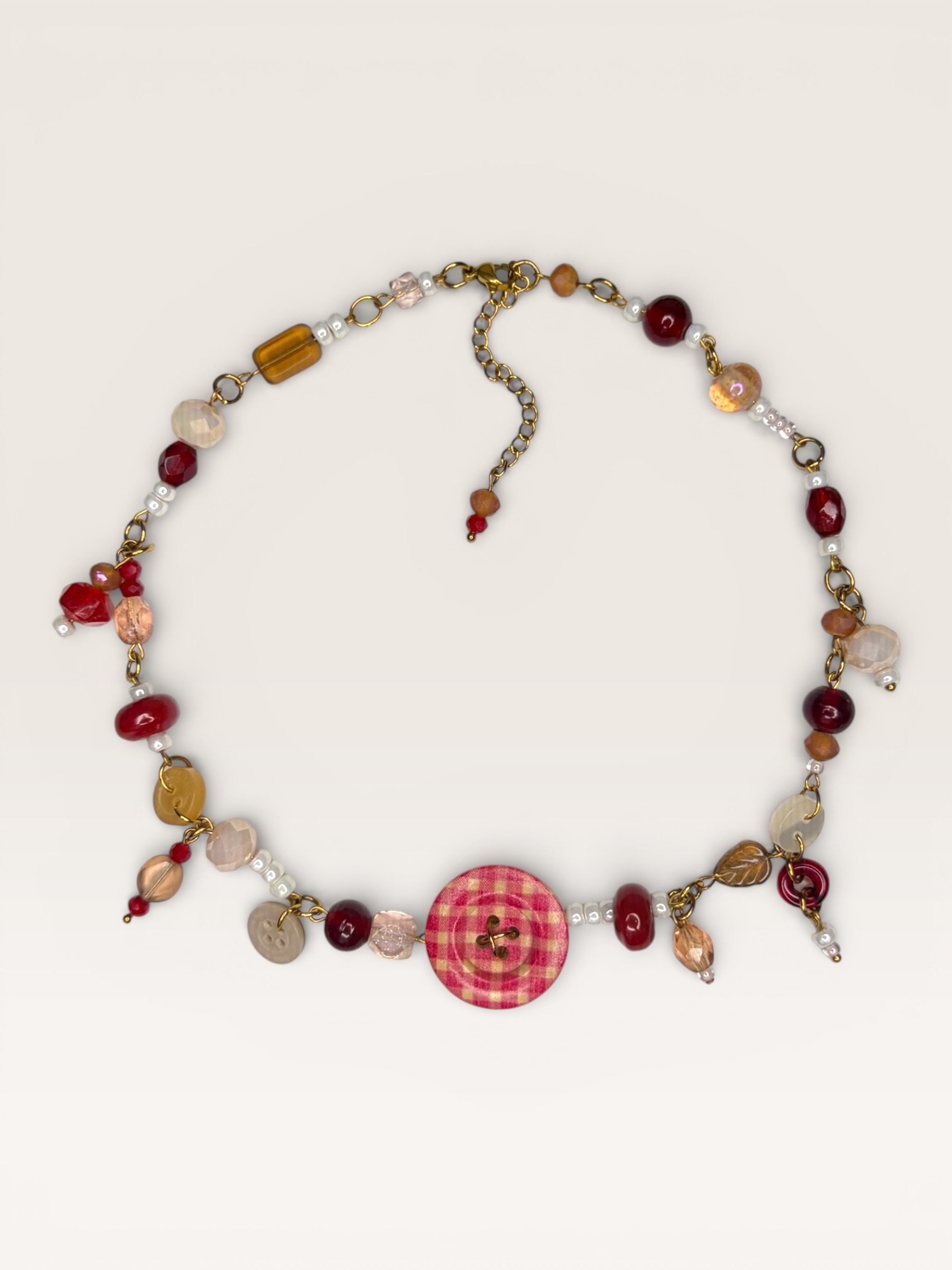 Picnic Beady Button Necklace ⚉𓍯𓂃𓏧✮⋆˙