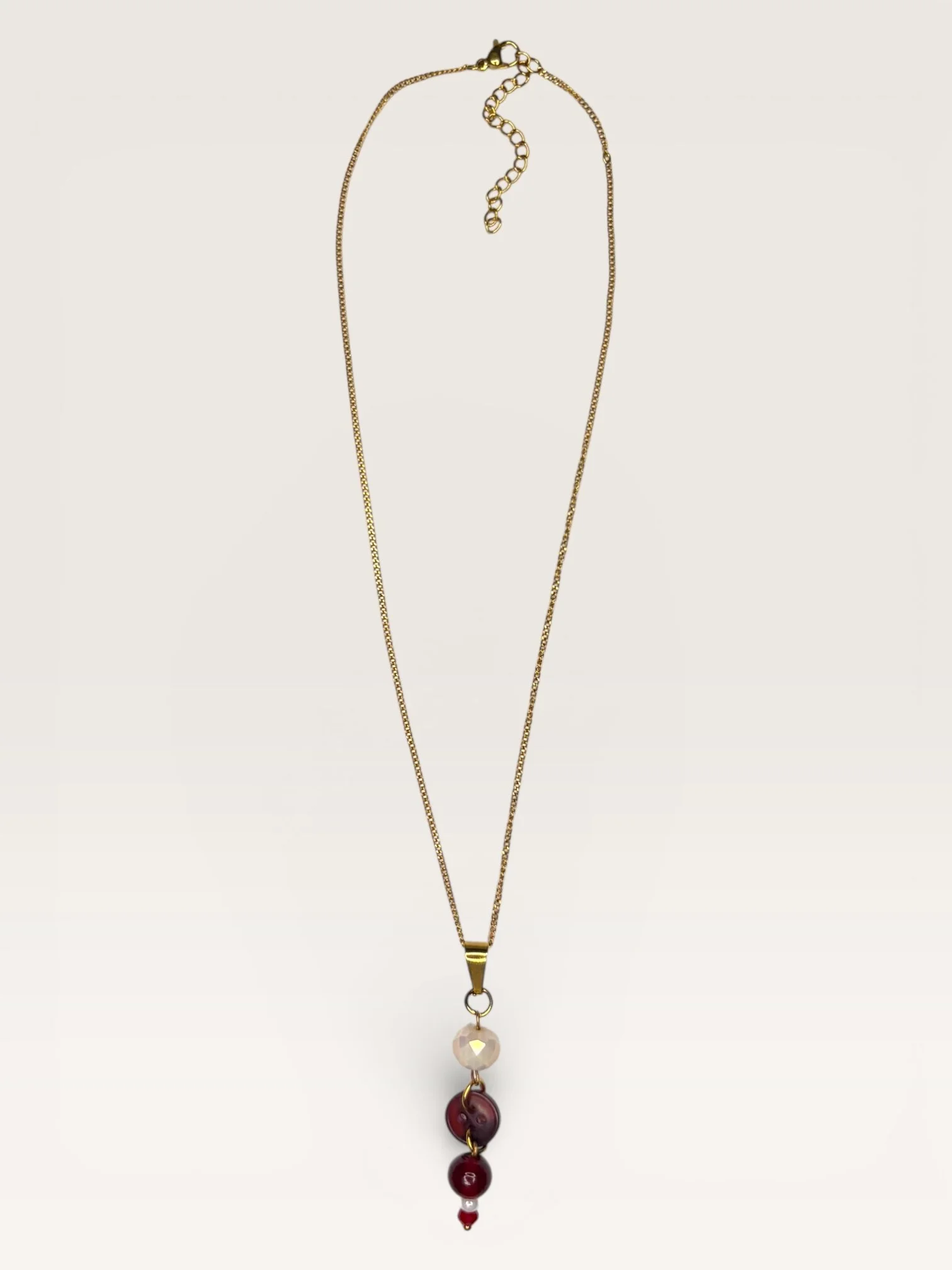 Picnic Chain Button Necklace ⚉𓍯𓂃𓏧✮⋆˙