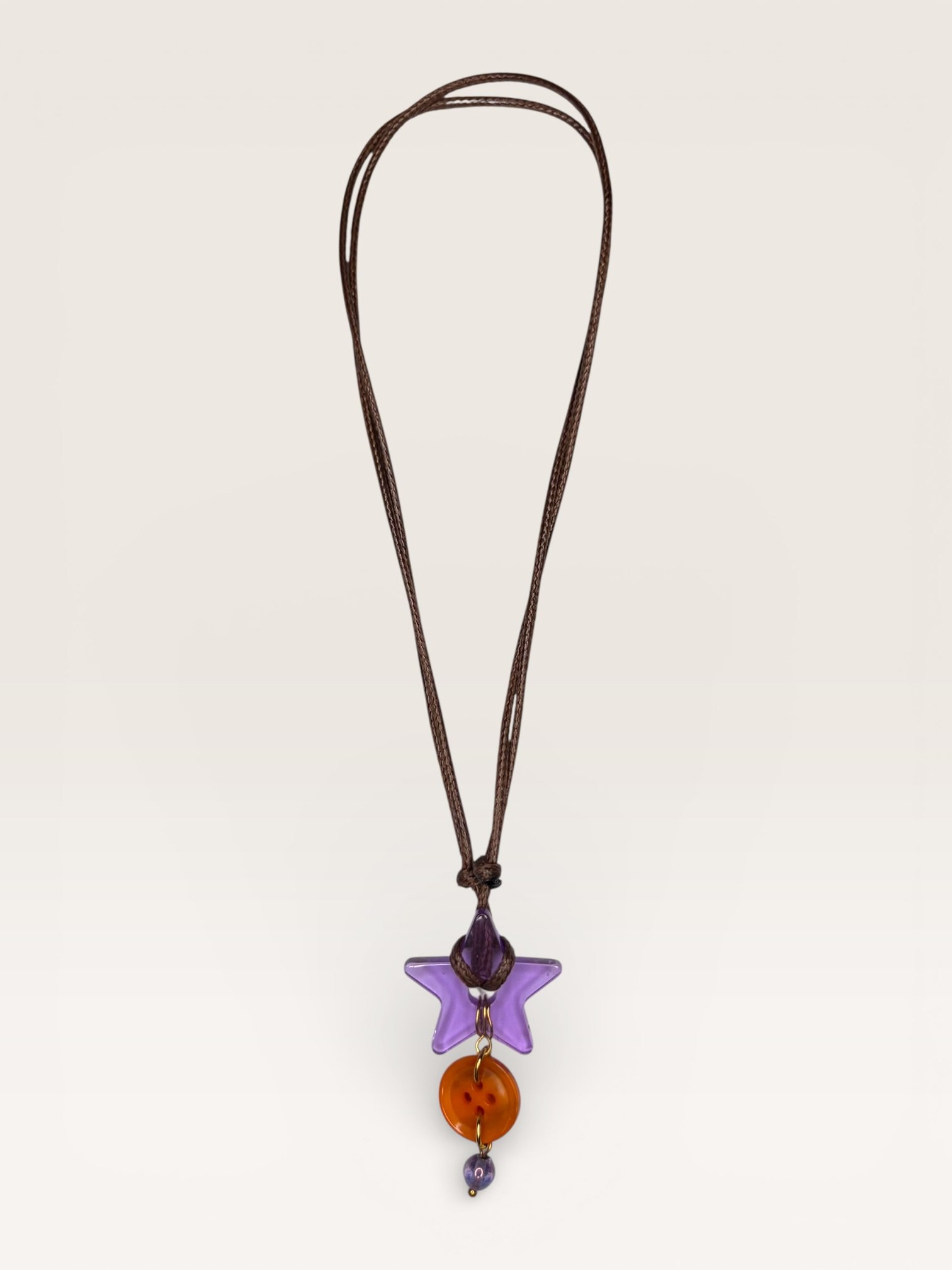 Sunset Cord Button Necklace ⚉𓍯𓂃𓏧✮⋆˙