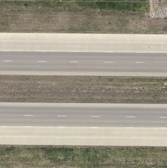 Paved shoulders on the highway