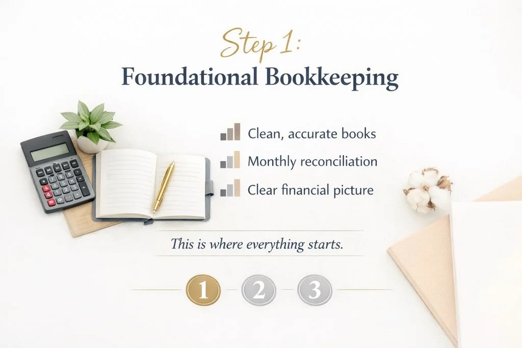 Most business owners start with bookkeeping&hellip;
but growth happens when you use the numbers, not just record them.

Foundational Bookkeeping &rarr; Strategic Planning &rarr; Fractional CFO Support
This is how sustainable businesses are built.

#s