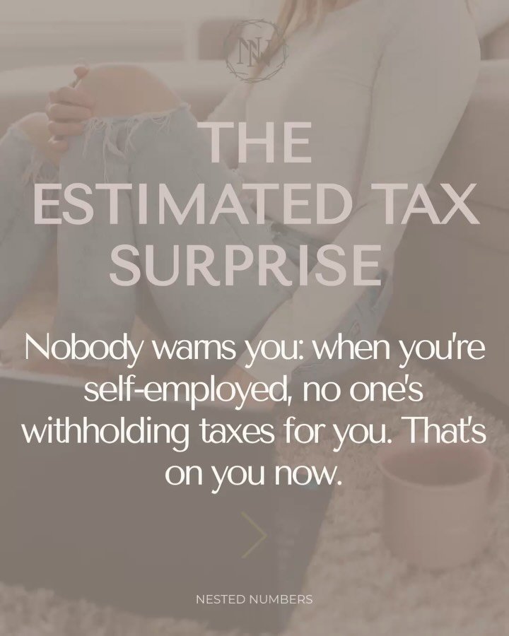 The IRS doesn&rsquo;t do surprise lump sums &mdash; they want their cut four times a year, not just at tax time. Skip a payment and you&rsquo;re not just paying more, you&rsquo;re paying a penalty for the privilege.

The fix: set aside a percentage f