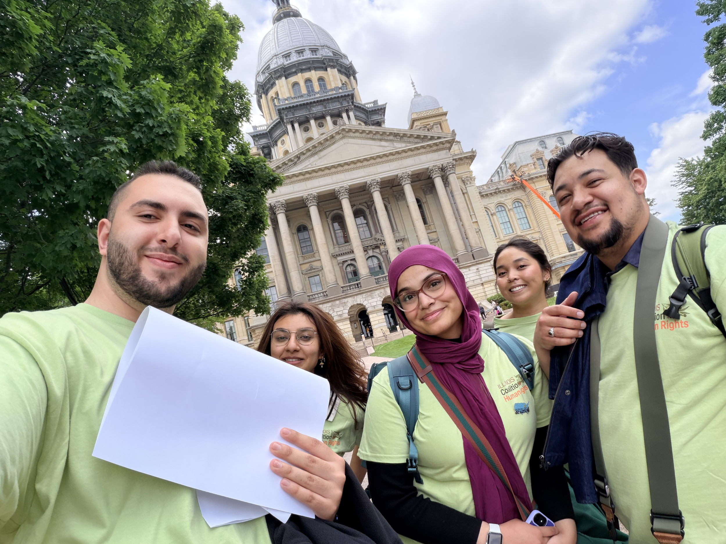 Muslim Civic Coalition Joins Nearly 300 Advocates at ICHR “Stand Up for Palestine” Rally in Springfield
