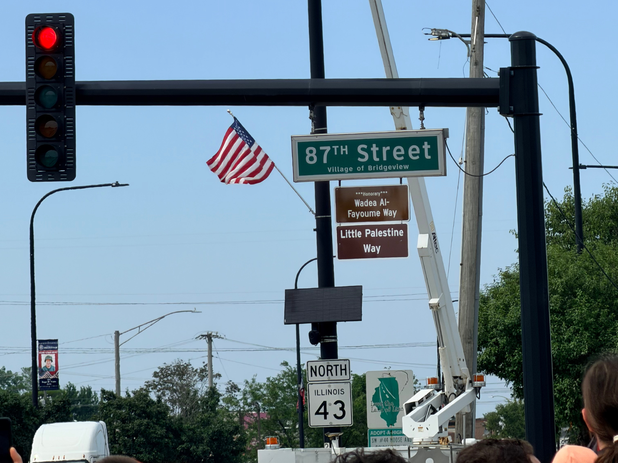 Community Celebrates the Unveiling of Little Palestine Way and Wadea Al-Fayoumi Way in Bridgeview