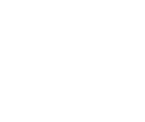 White line drawing of a hand holding a drooping flower with rays above it on a black background.
