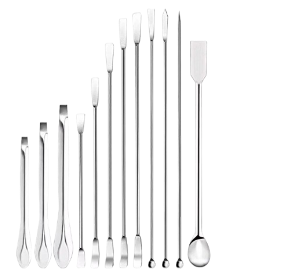 Stainless Steel Laboratory Spatula & Scoop Set