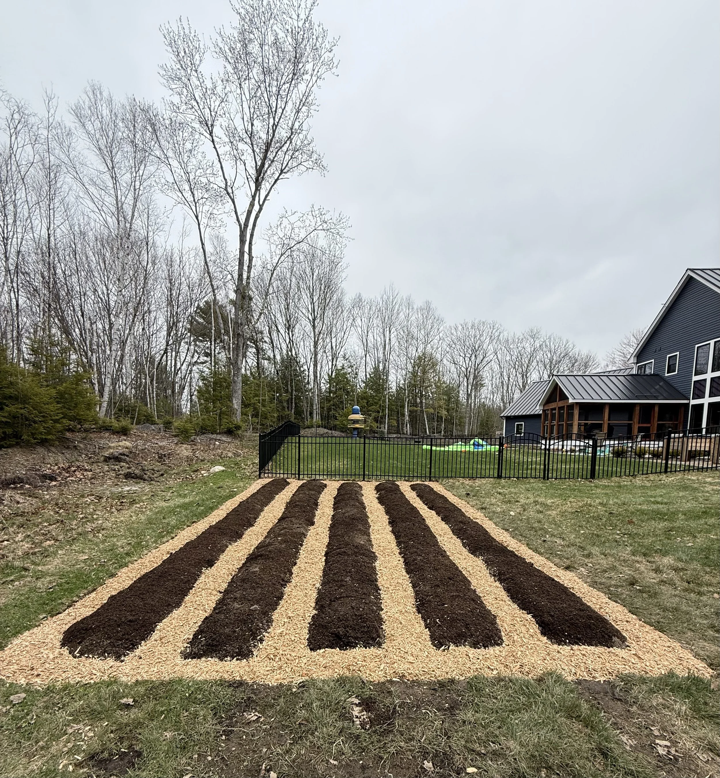 Vegetable Garden Install; after