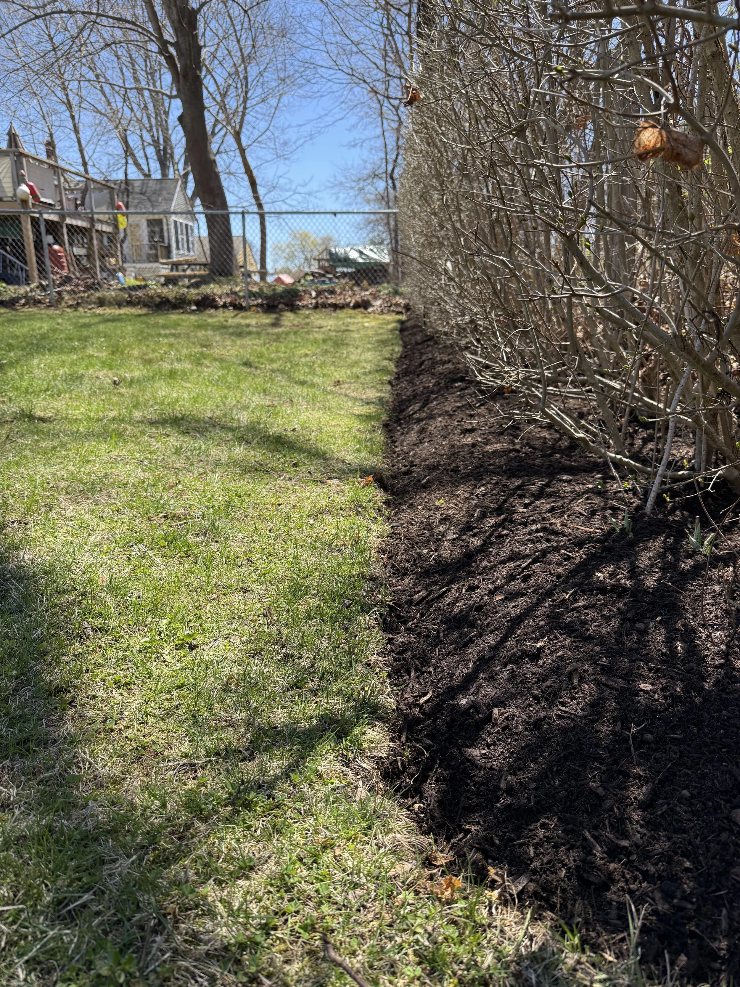 Spring Clean, Crisp Edge + Mulch