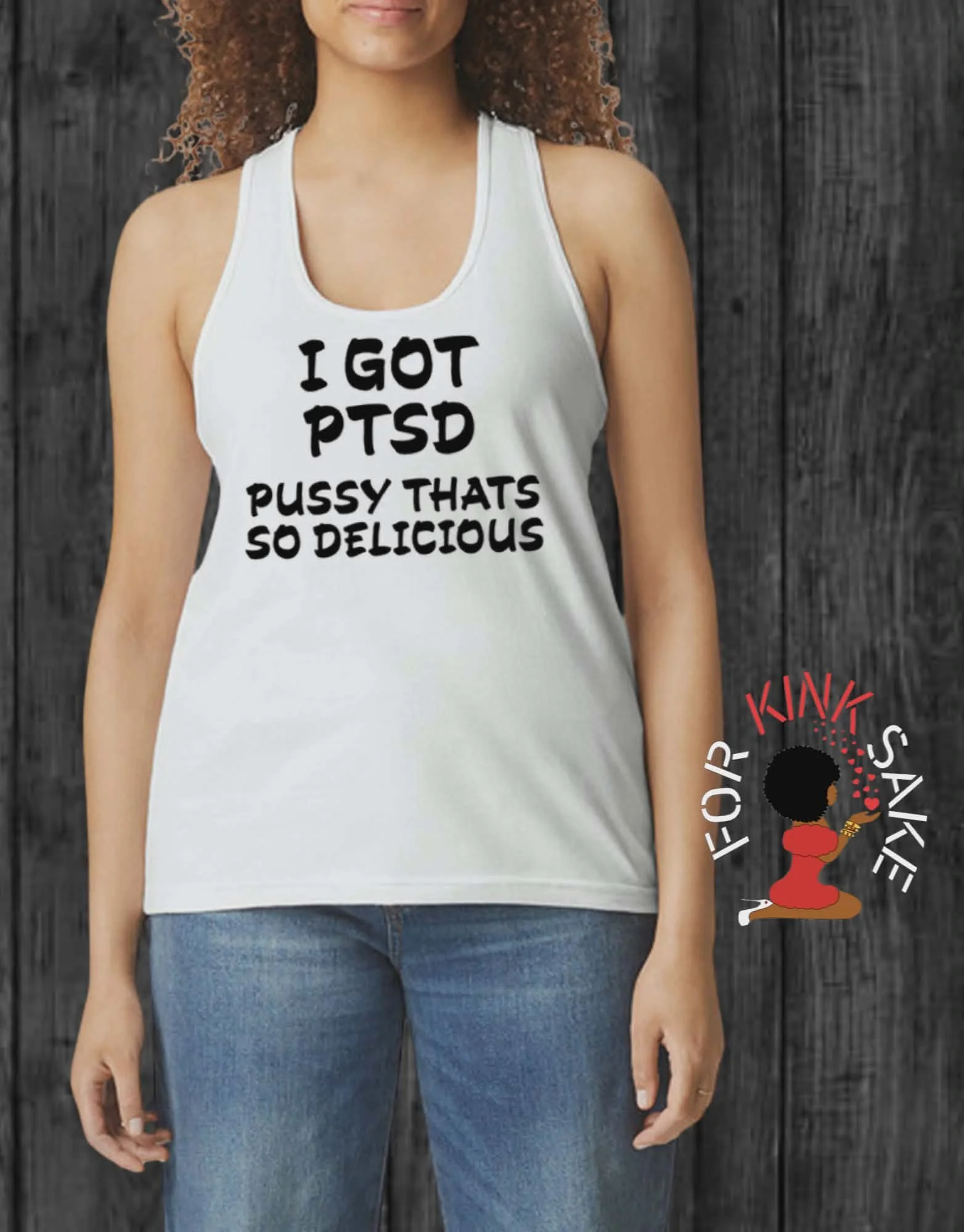I got PTSD Racerback Tank Top