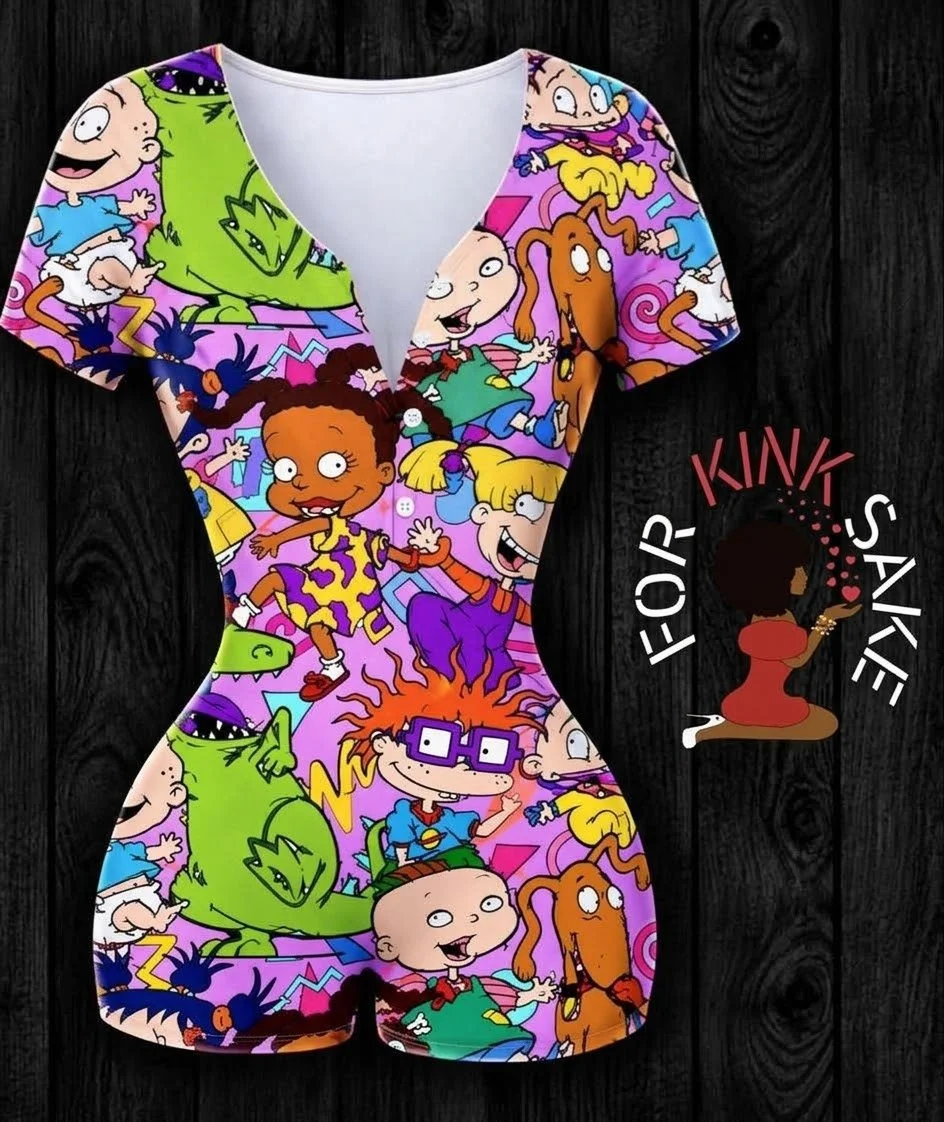 Rugrats Pink Adult Onesie