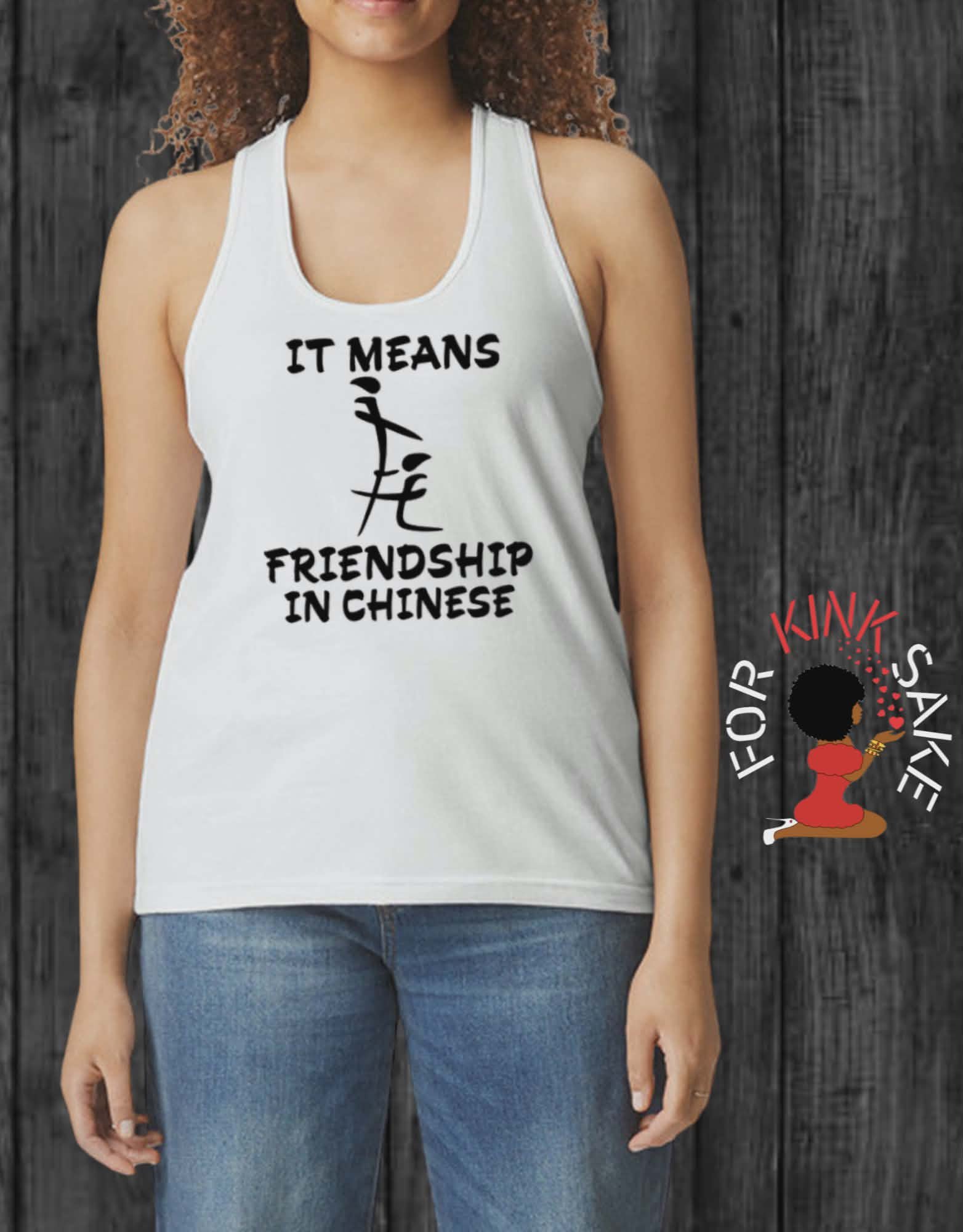 It Means Friendship Racerback Tank Top