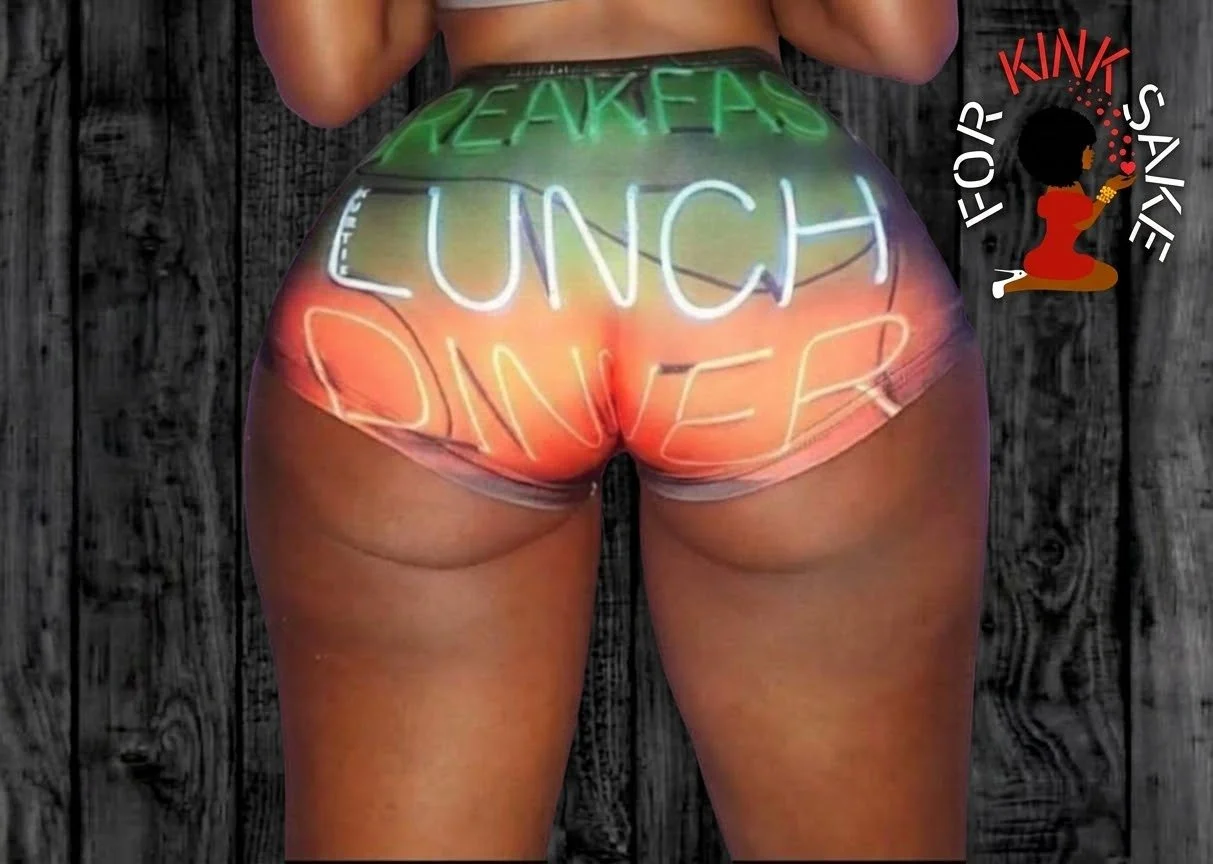 Breakfast, Lunch, Dinner Booty Shorts