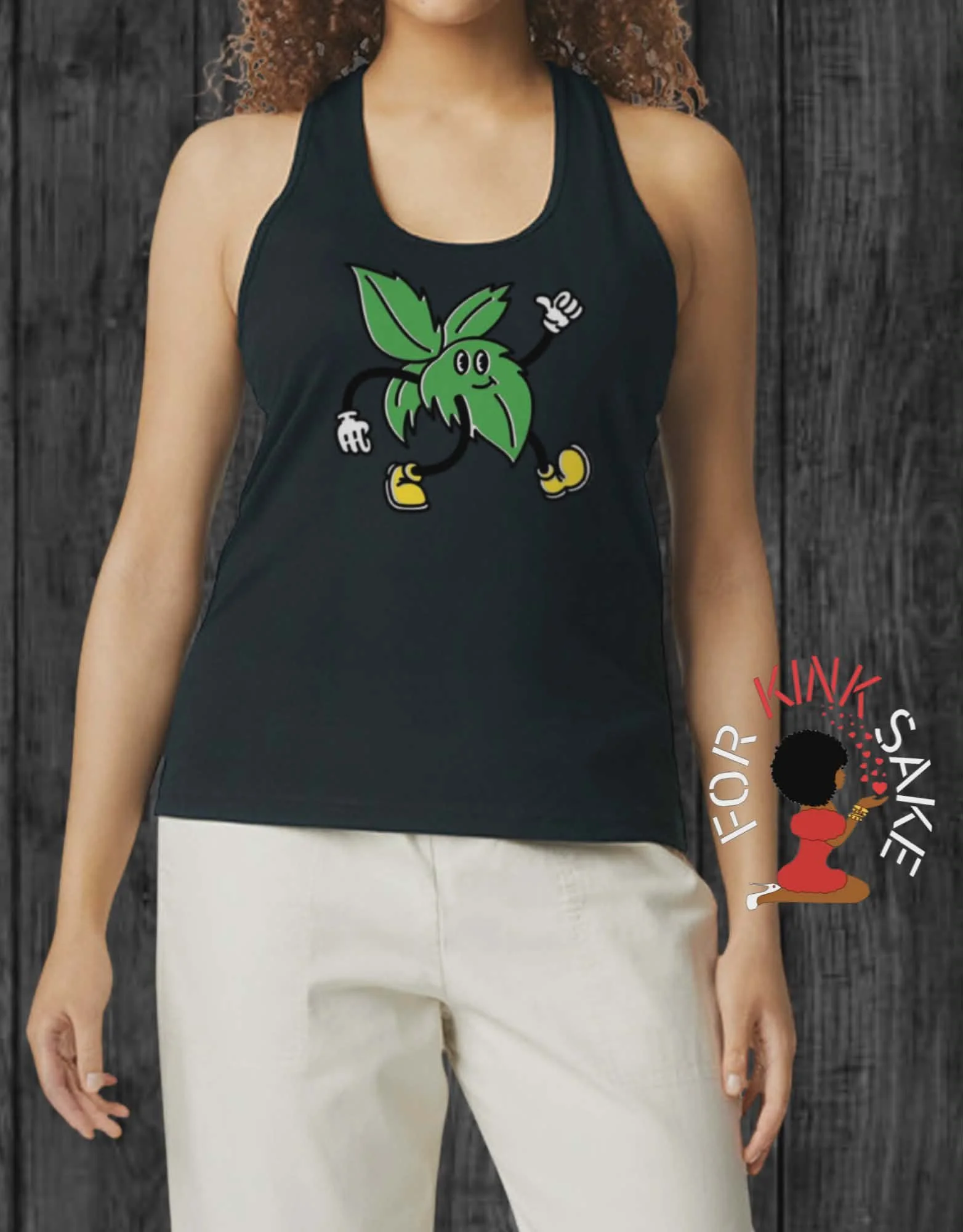 Happy Plant Racerback Tank Top