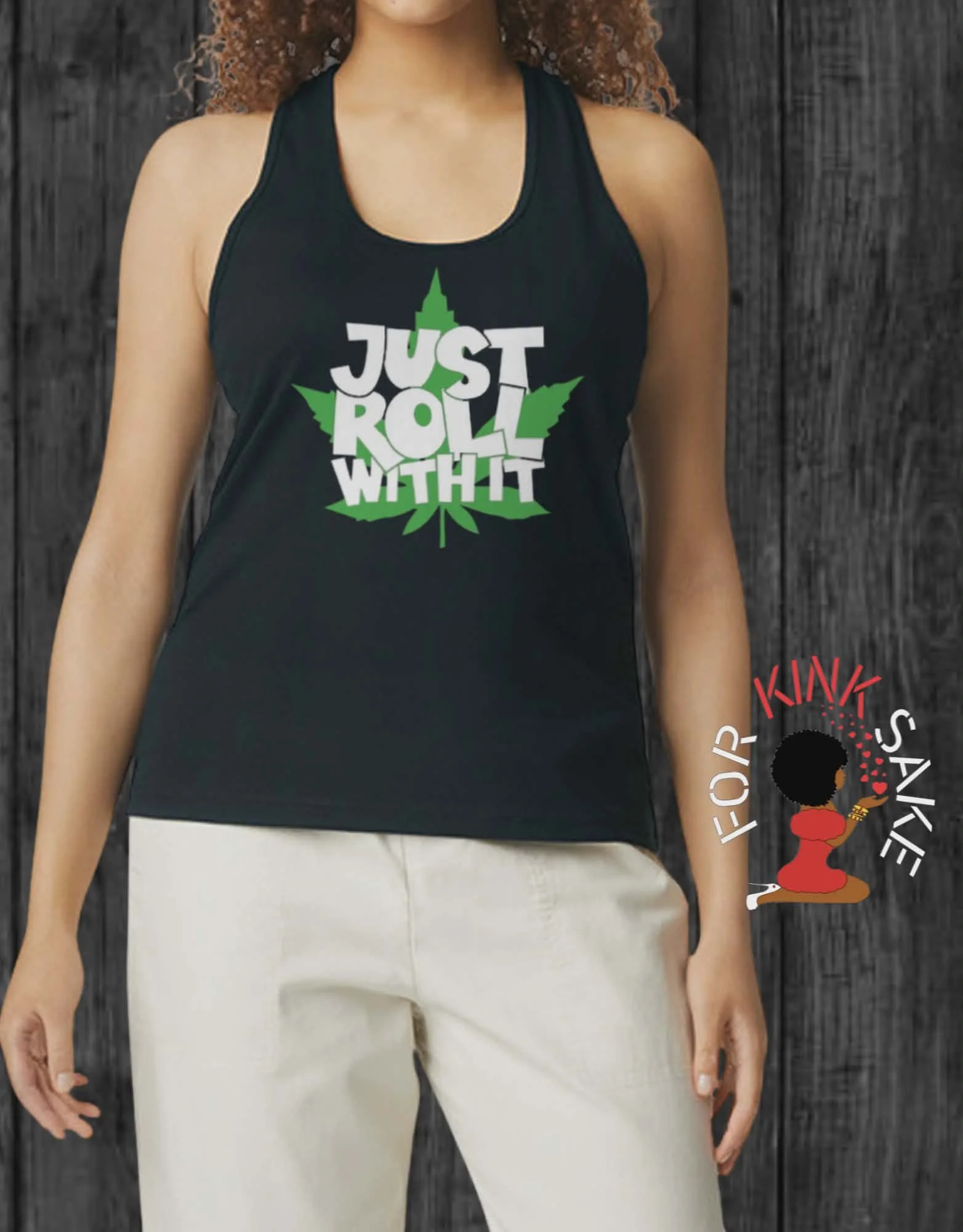 Just Roll With It Racerback Tank Top