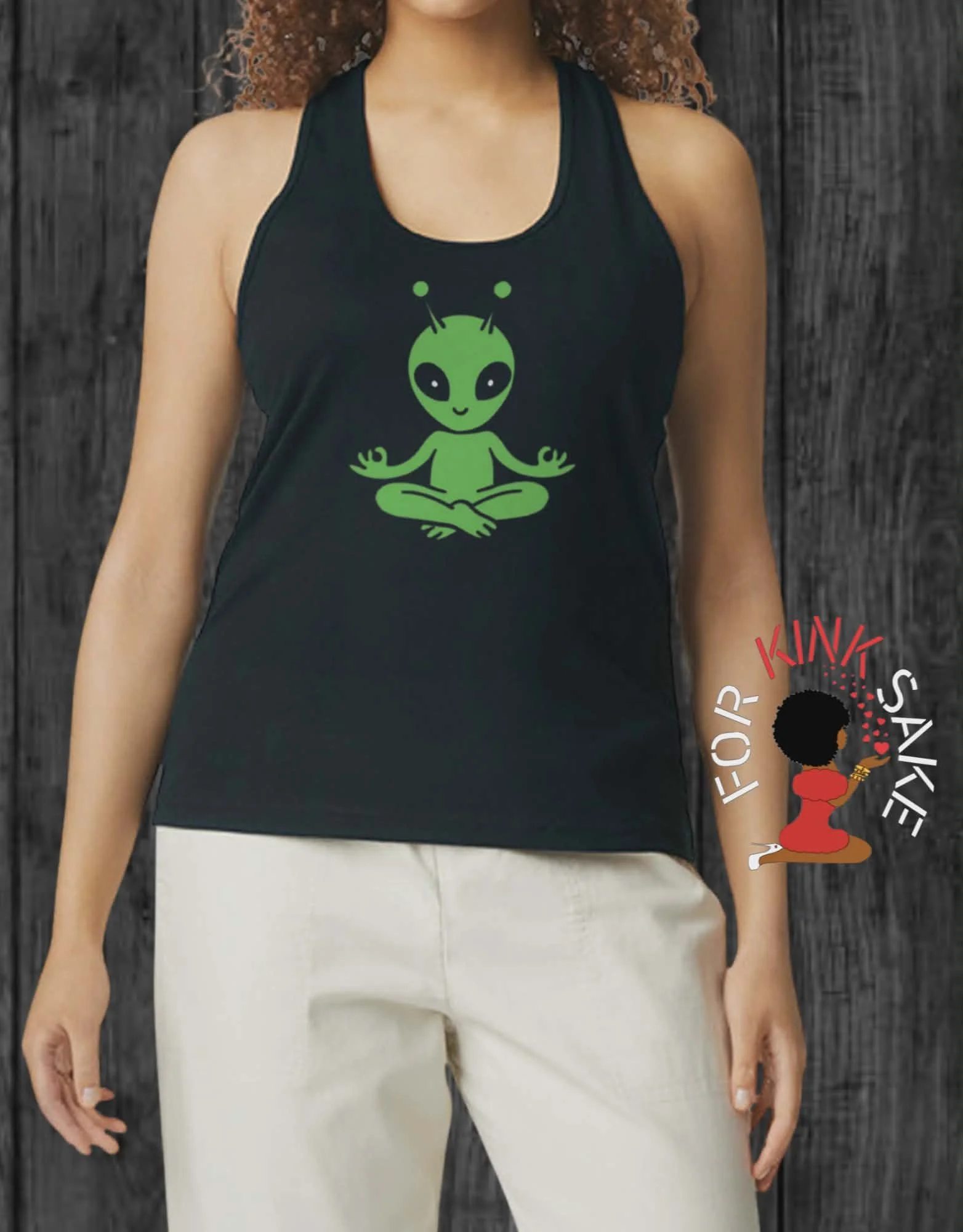 Zen Alien Racerback Tank Top